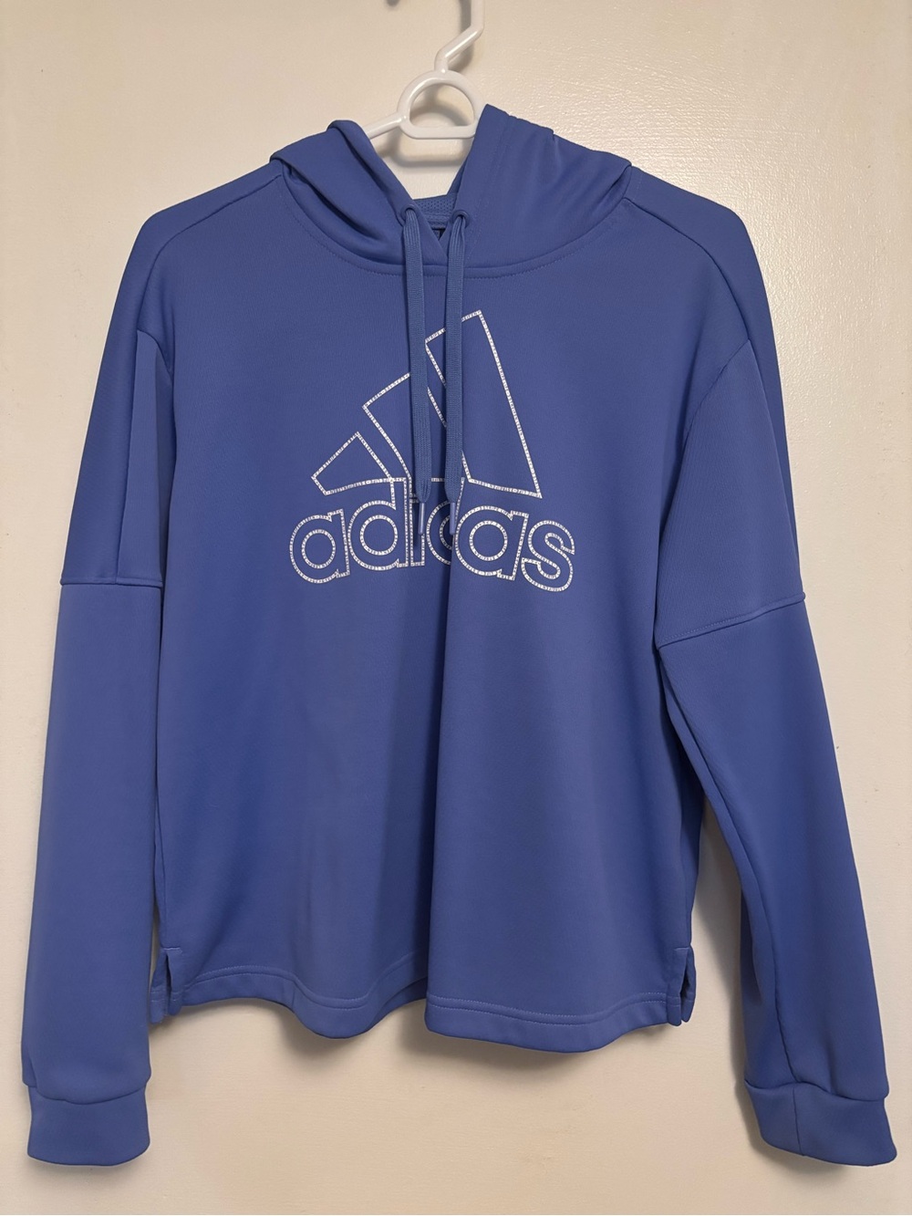 adidas Lavender Pullover Hoodie with Front Logo